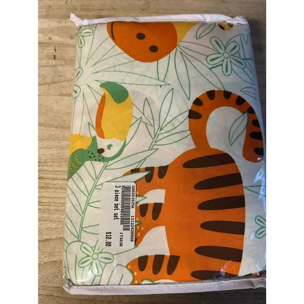 WPM safari 4 piece twin sheet set NEW